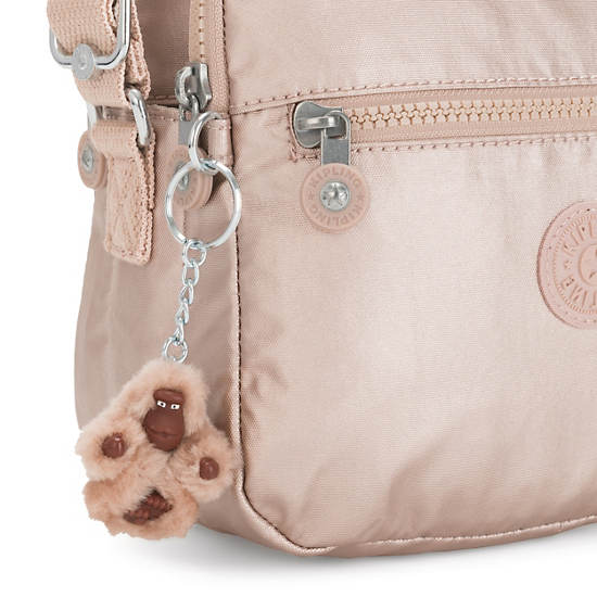 Kipling Keefe Metallic Crossbody Väska Guld | SE 2031XY